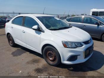  Salvage Chevrolet Sonic