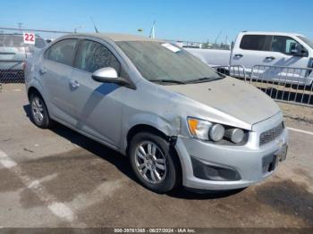  Salvage Chevrolet Sonic