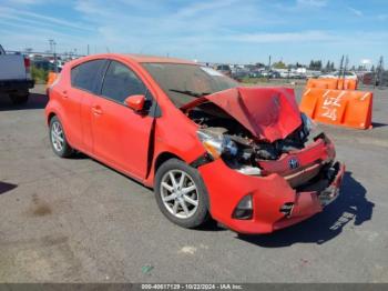  Salvage Toyota Prius c