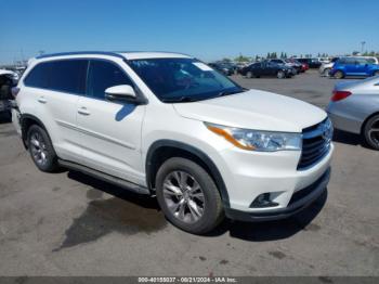  Salvage Toyota Highlander