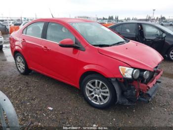  Salvage Chevrolet Sonic