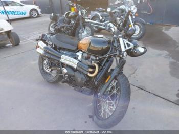  Salvage Triumph Motorcycle Scrambler