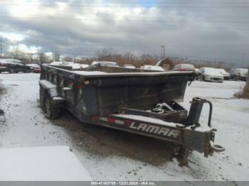  Salvage Lamar 14  Mini Dump Trailer