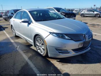  Salvage Lincoln MKZ Hybrid