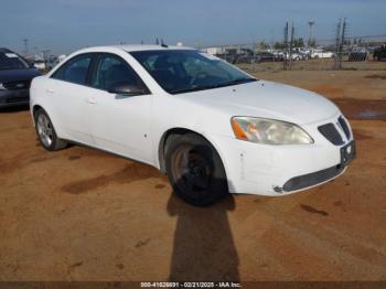  Salvage Pontiac G6