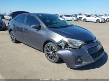  Salvage Toyota Corolla