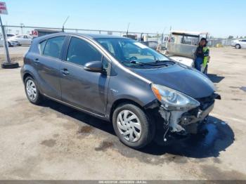  Salvage Toyota Prius c