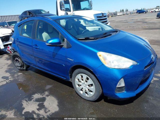  Salvage Toyota Prius c