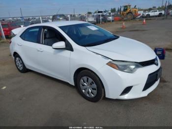  Salvage Toyota Corolla