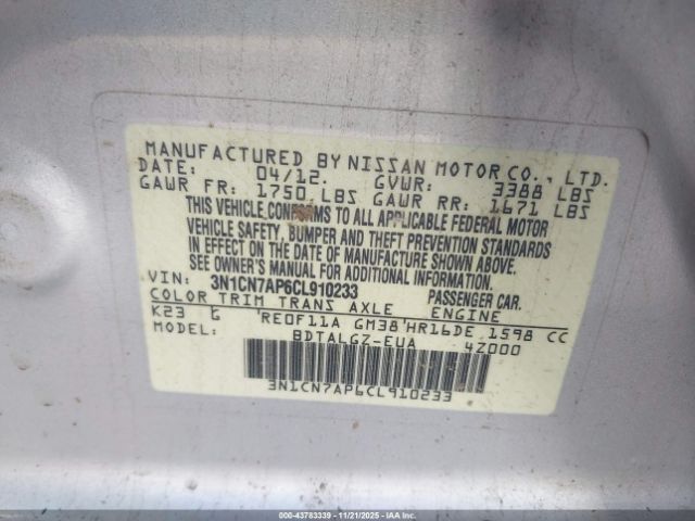 Nissan Versa 1.6 Sl Image 7