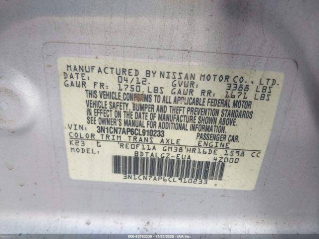 Nissan Versa 1.6 Sl Image 7