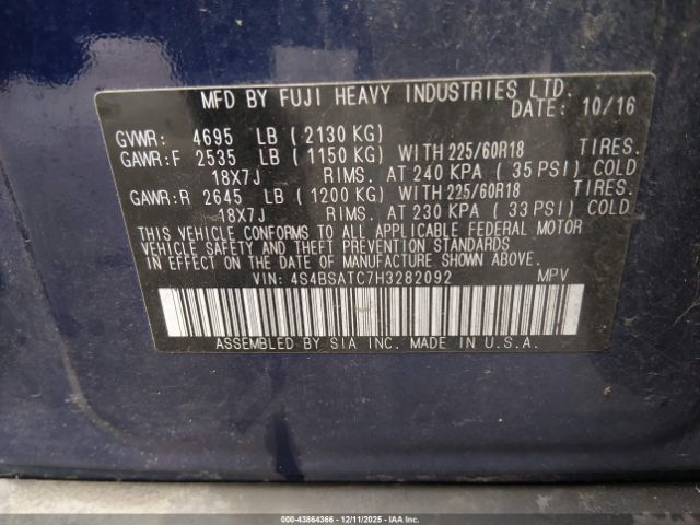 Subaru Outback 2.5i Touring Image 6