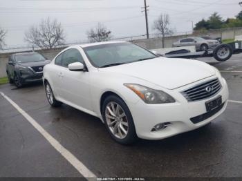  Salvage INFINITI G37x