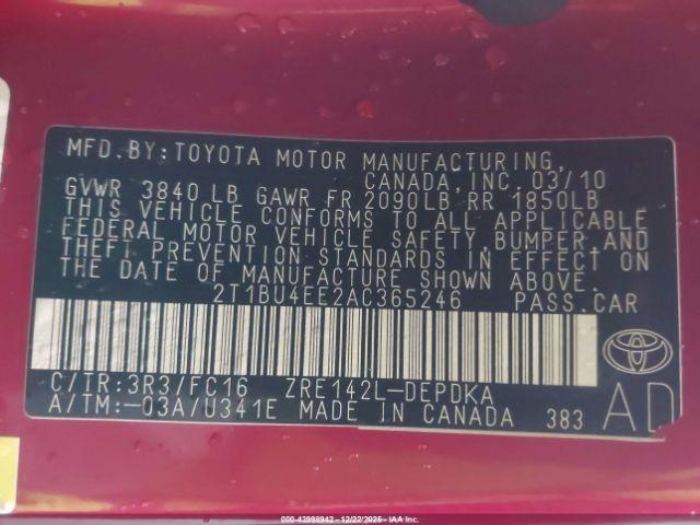 Toyota Corolla Le Image 15