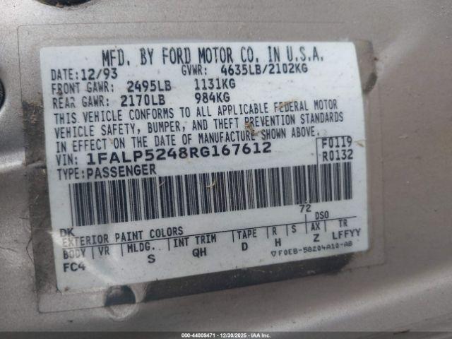 Ford Taurus Gl Image 7