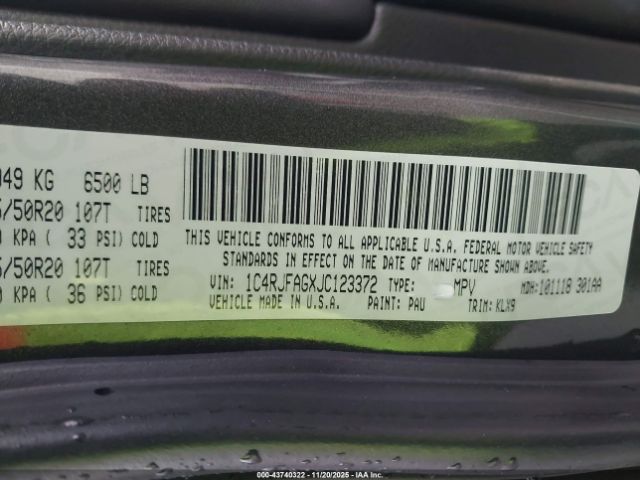 Jeep Grand Cherokee Altitude 4x4 Image 6